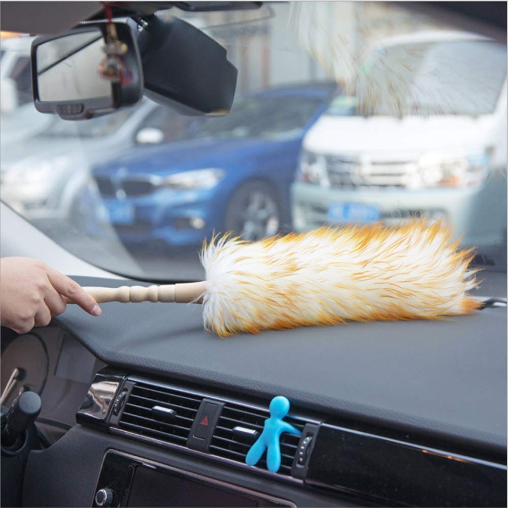 Lambswool Duster with Solid Wooden Handle