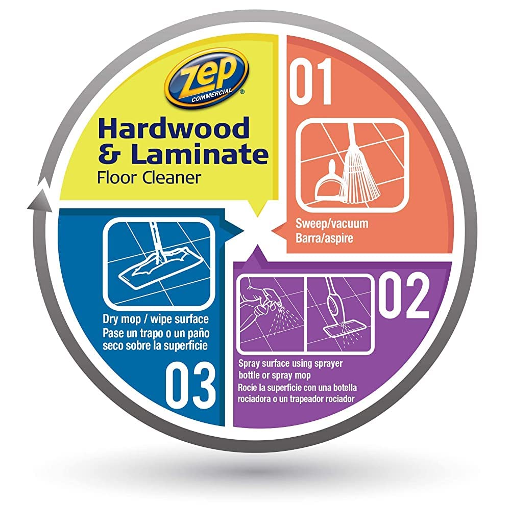 Ready-to-Use Hardwood and Laminate Floor Cleaner, Clear (128 Fl Oz)