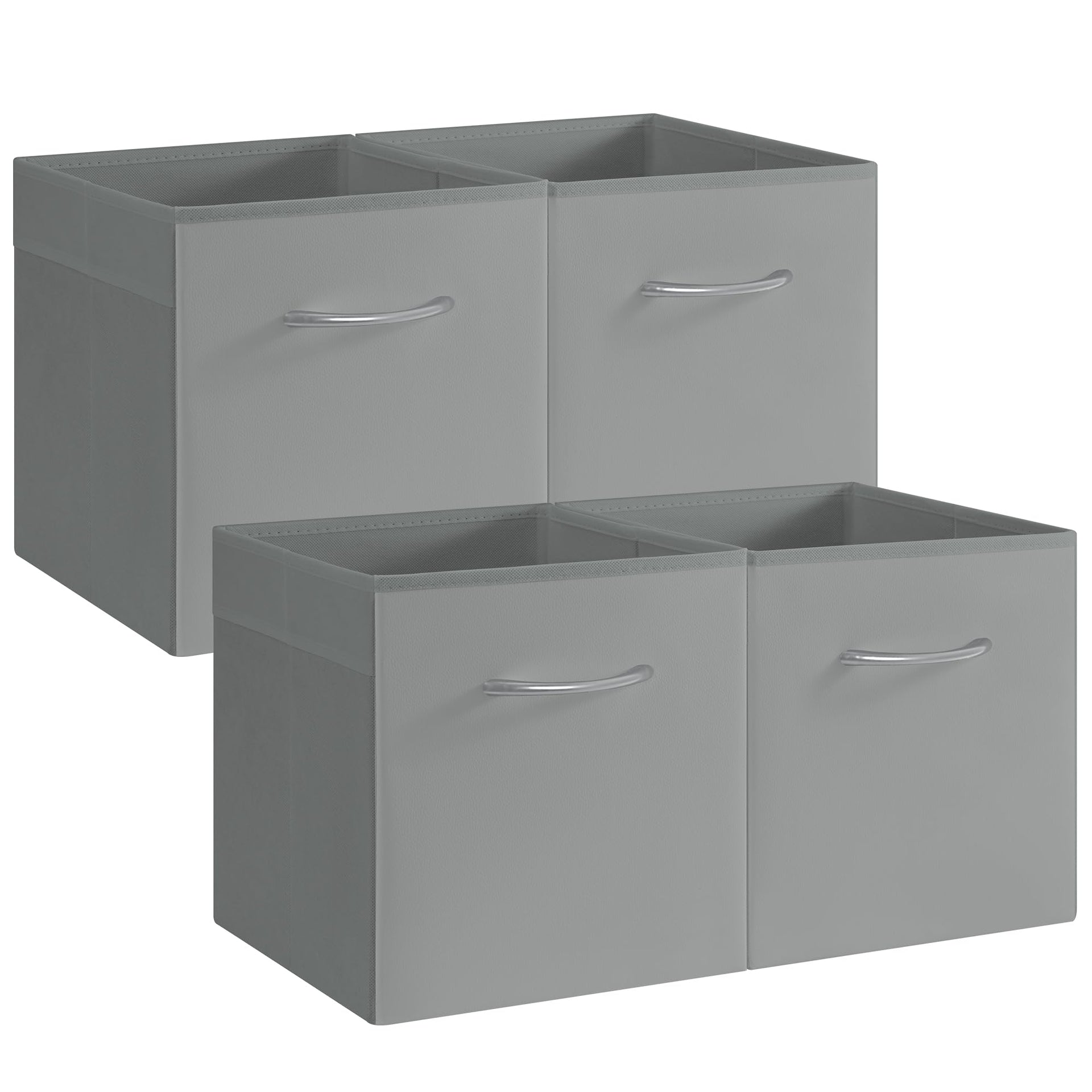 11in Leather Storage Cubes (4 Count)
