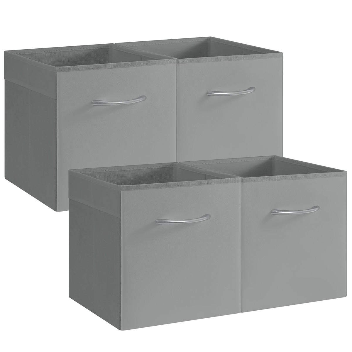 11in Leather Storage Cubes (4 Count)