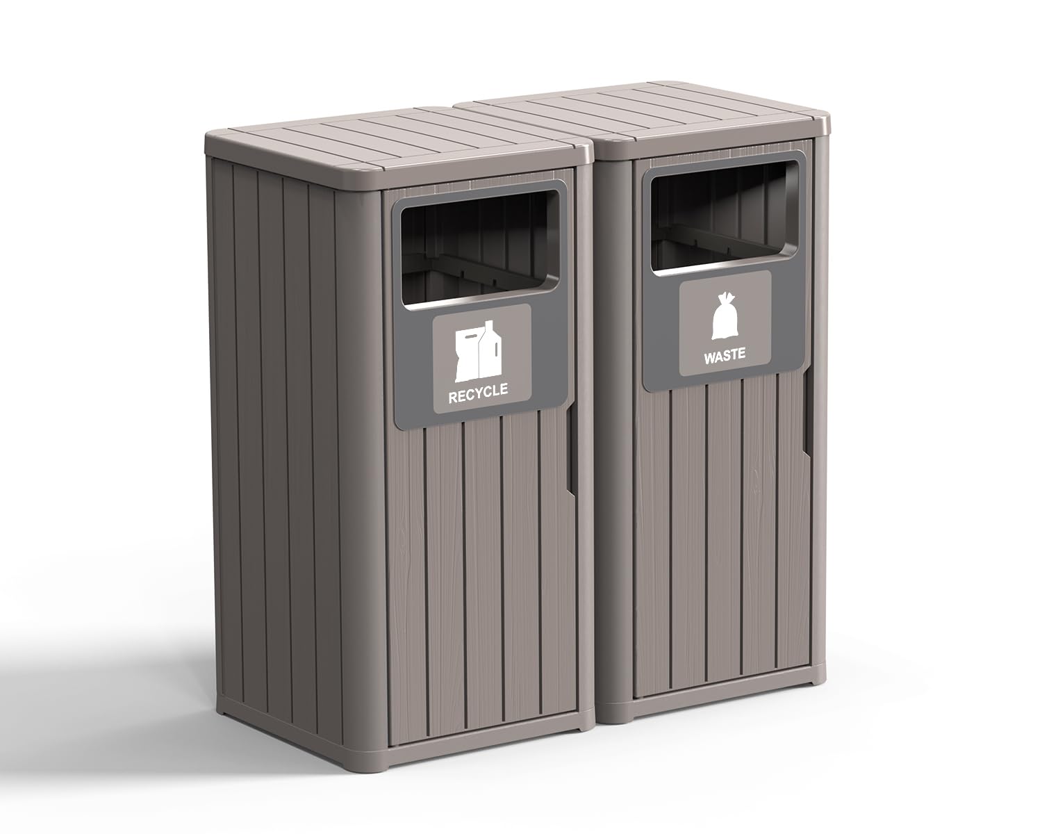 40 Gallon Outdoor Trash Can (2 Count)