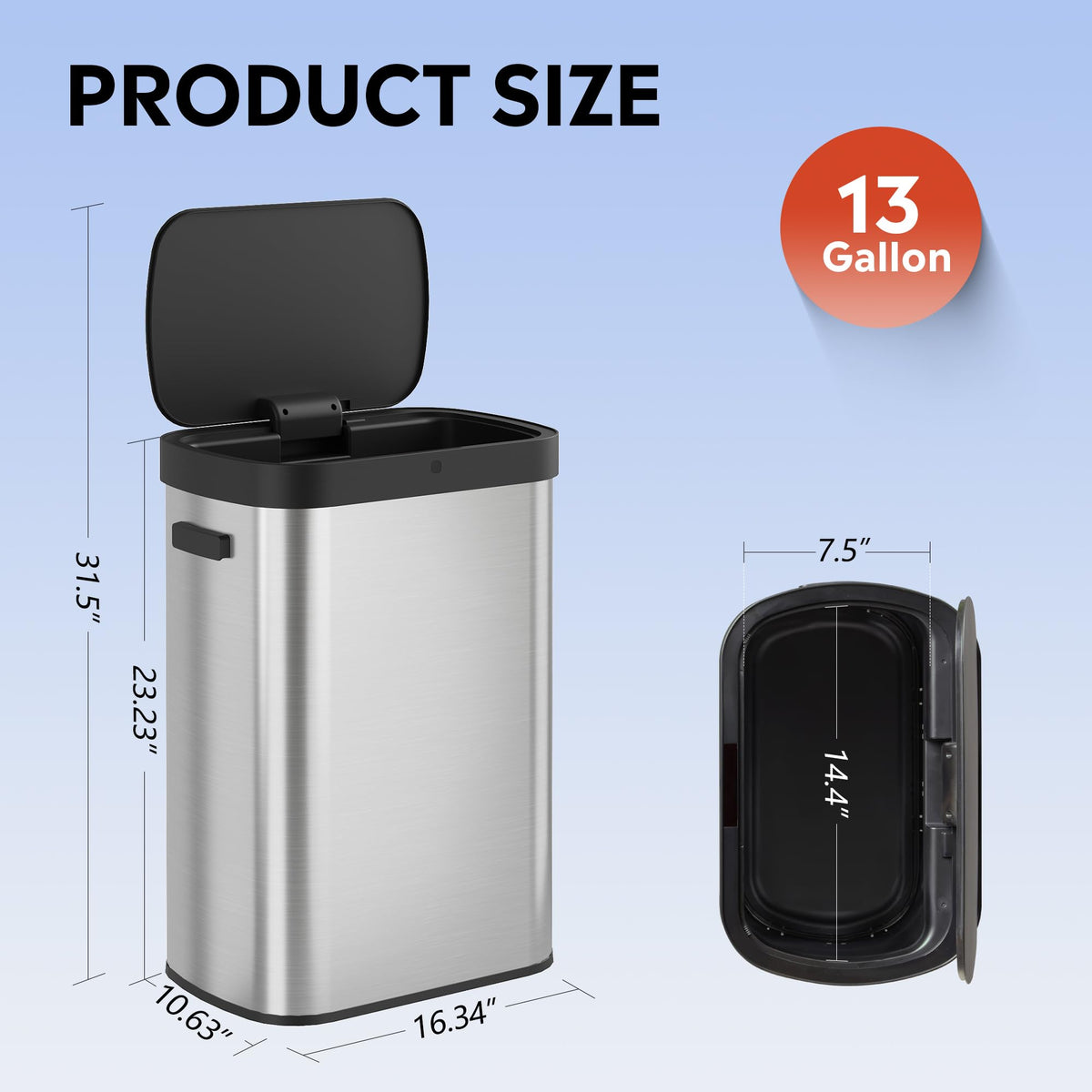 13 Gallon Trash Can