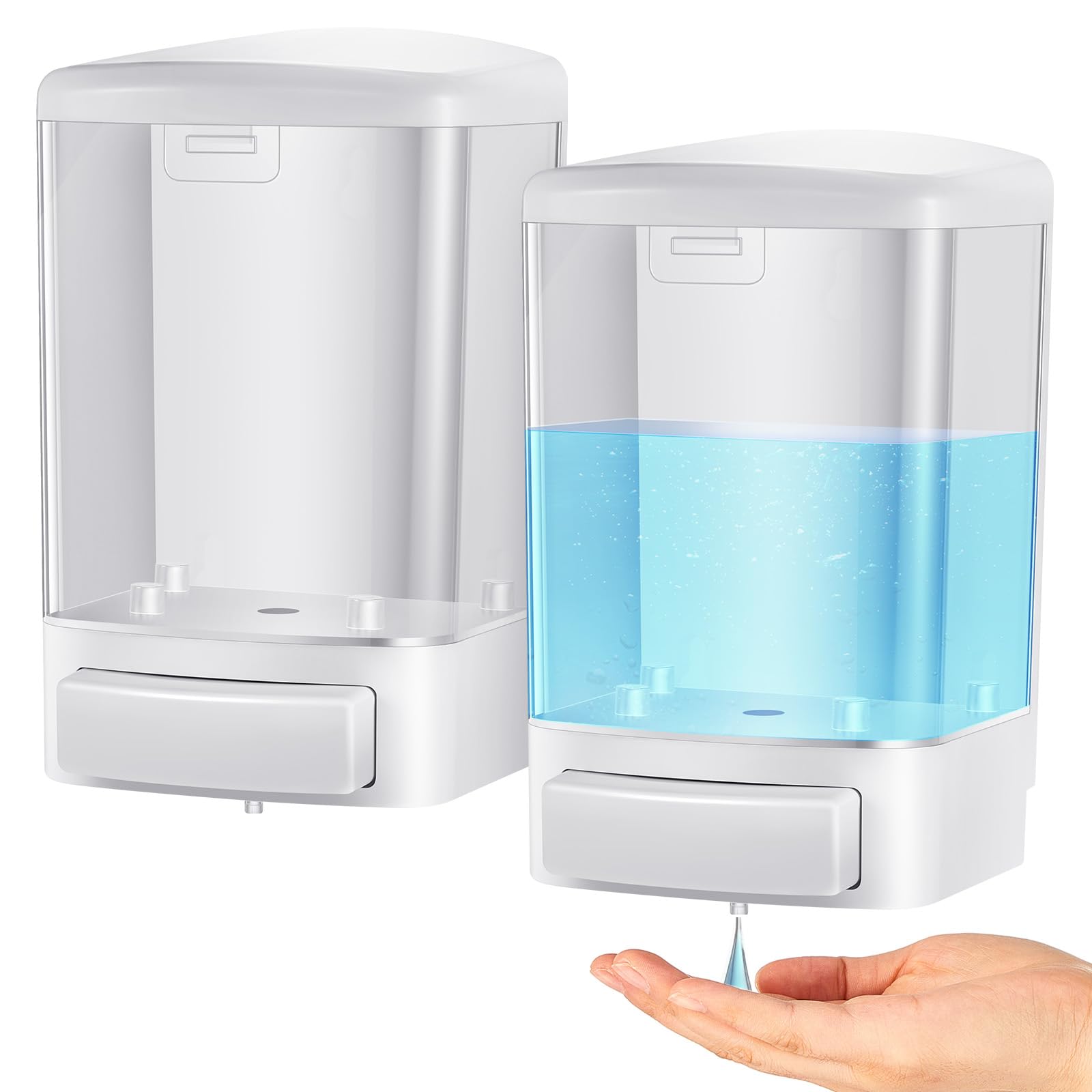 2 Pcs Wall Mounted Soap Dispenser (2 Count)