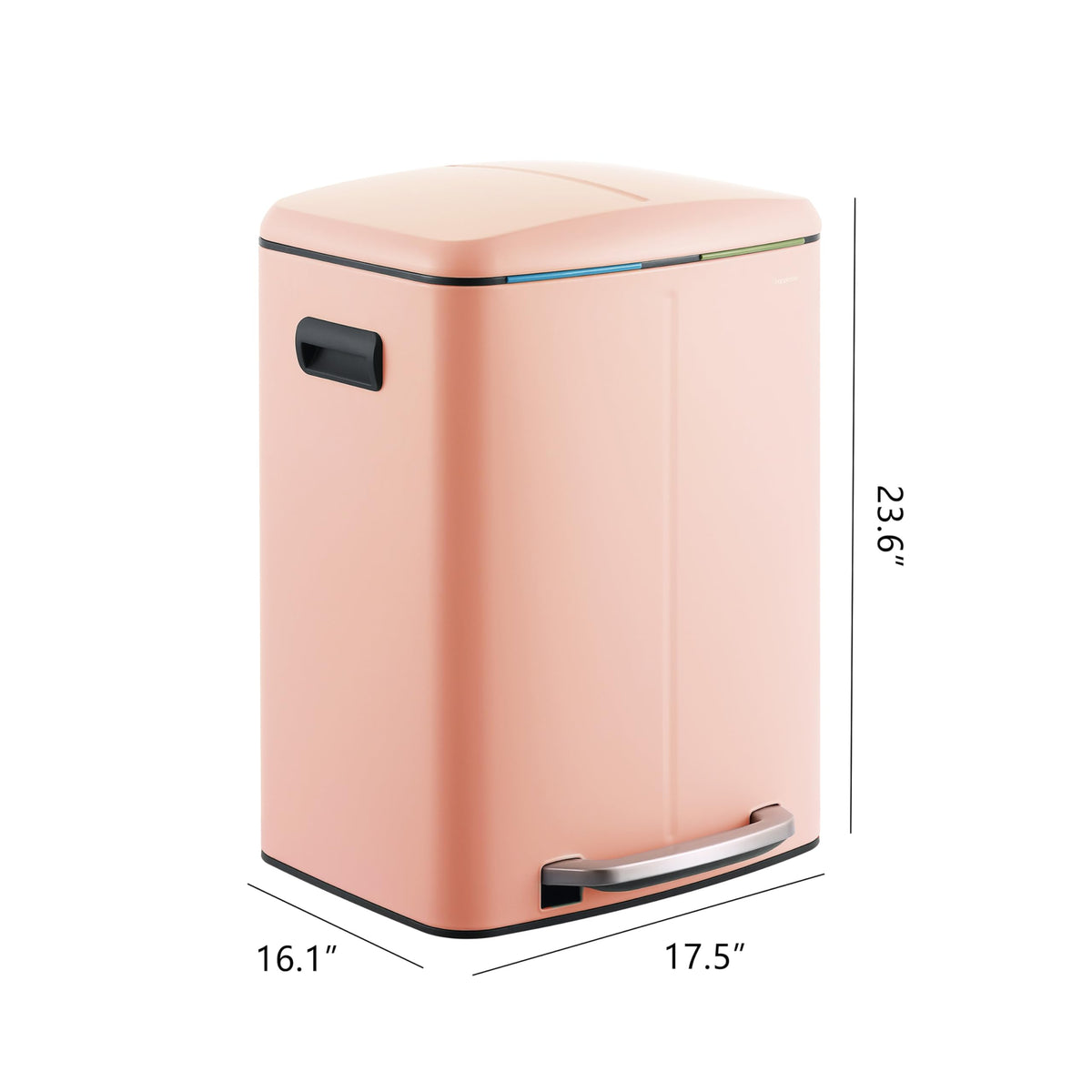 Marco 10.6 Gal Double Bucket Step Trash Can