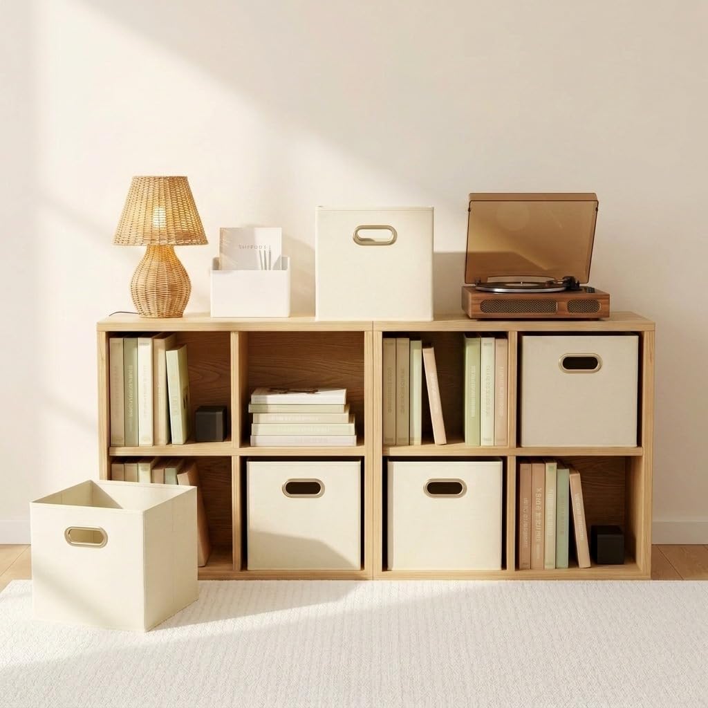 Fabric Storage Bins 6 Piece Set (6 Count)