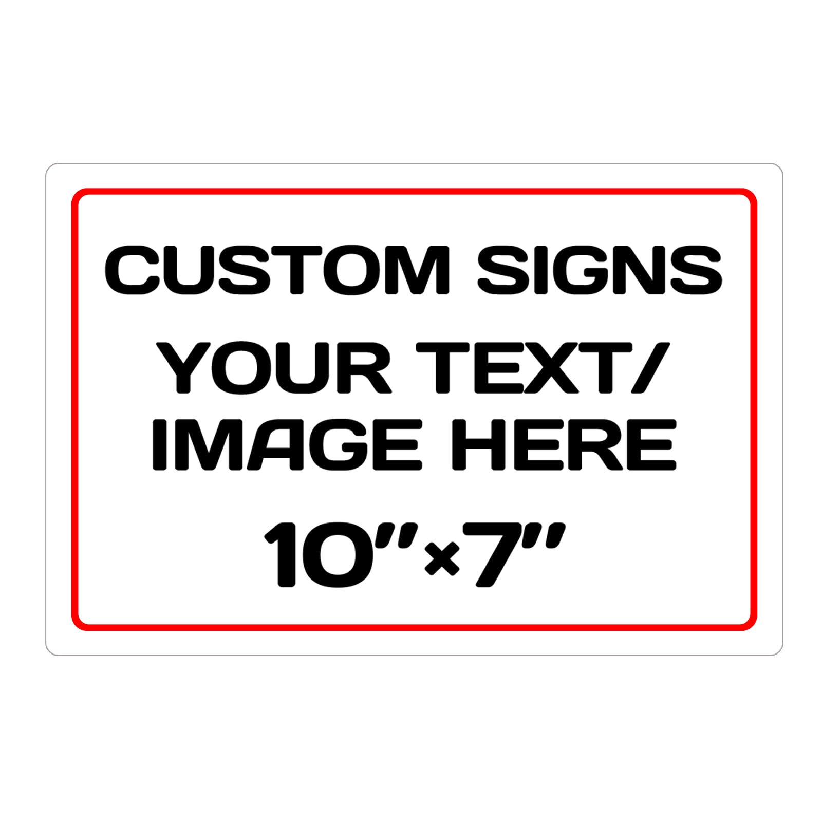 Personalized Aluminum Weatherproof Metal Sign