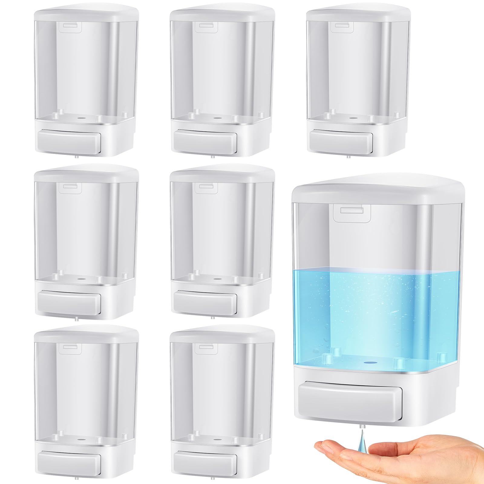 8 Pcs Wall Mounted Soap Dispenser (8 Count)