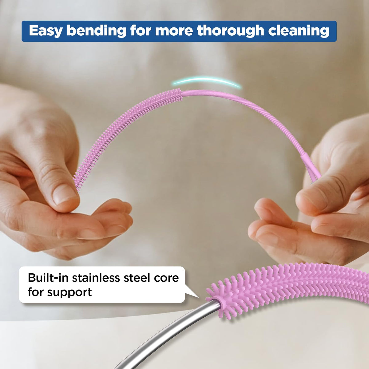 Silicone Straw Cleaner Brush