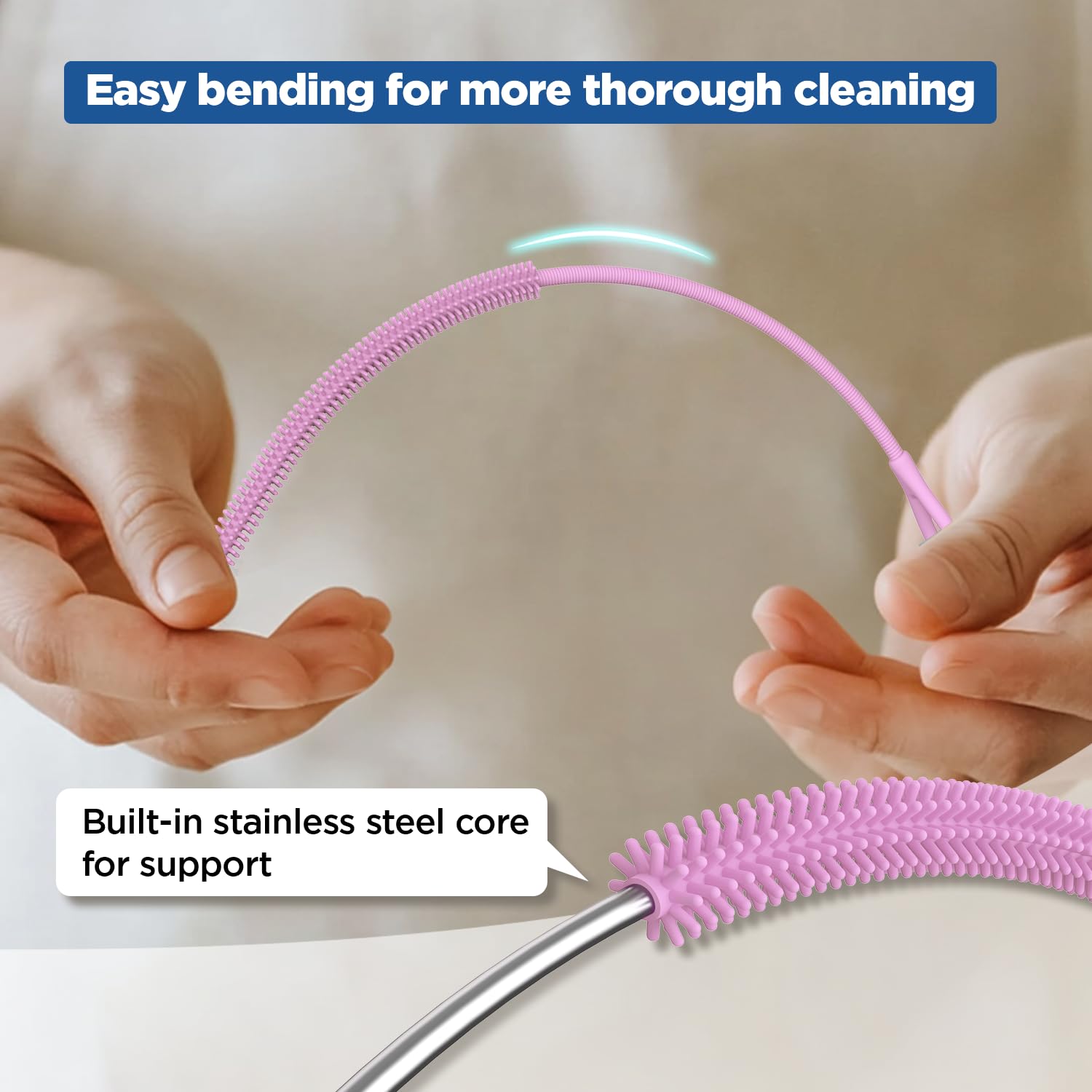 Silicone Straw Cleaner Brush
