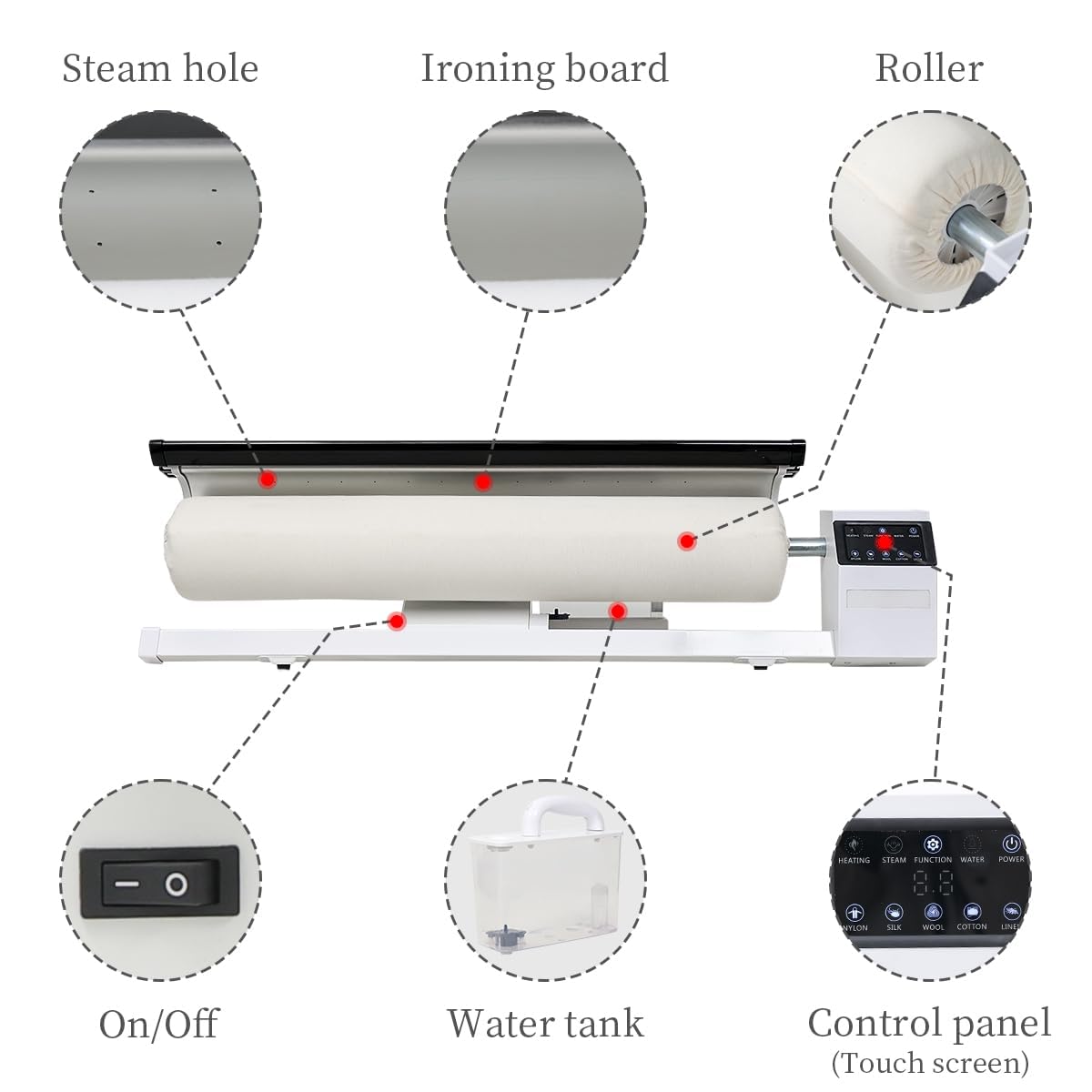 chunchun Rotary Steam Roller Ironer