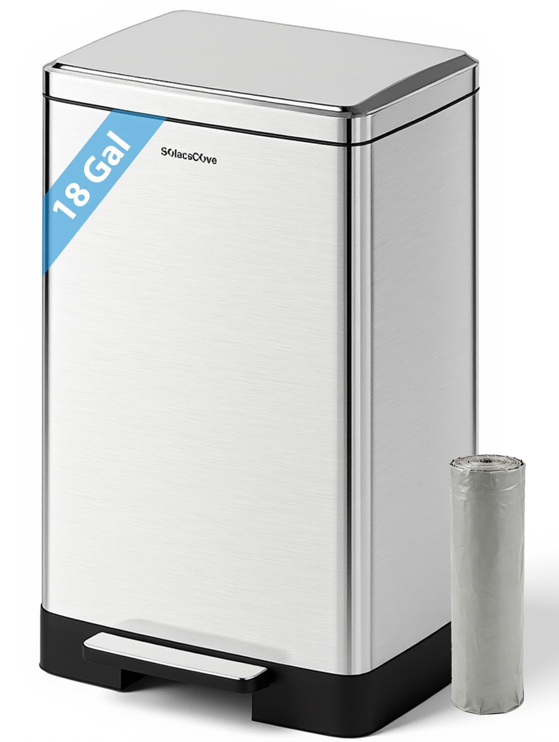 18 Gallon Kitchen Trash Can with Lid