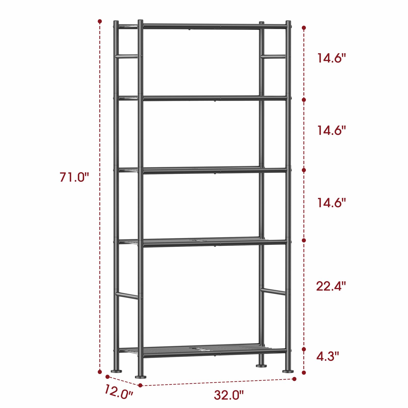 Storage Shelves (5 Count)