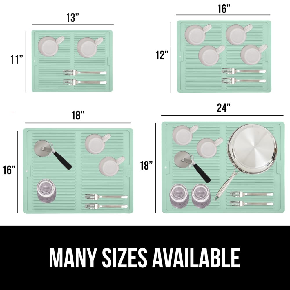 100% BPA Free Patented Silicone Dish Drying Mat for Kitchen Counter