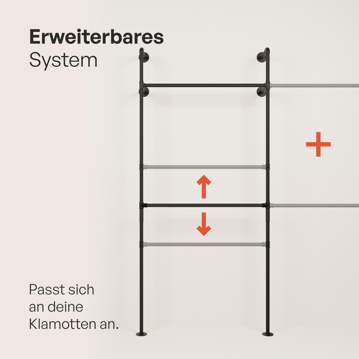 Portable Clothes Rack with Wheels