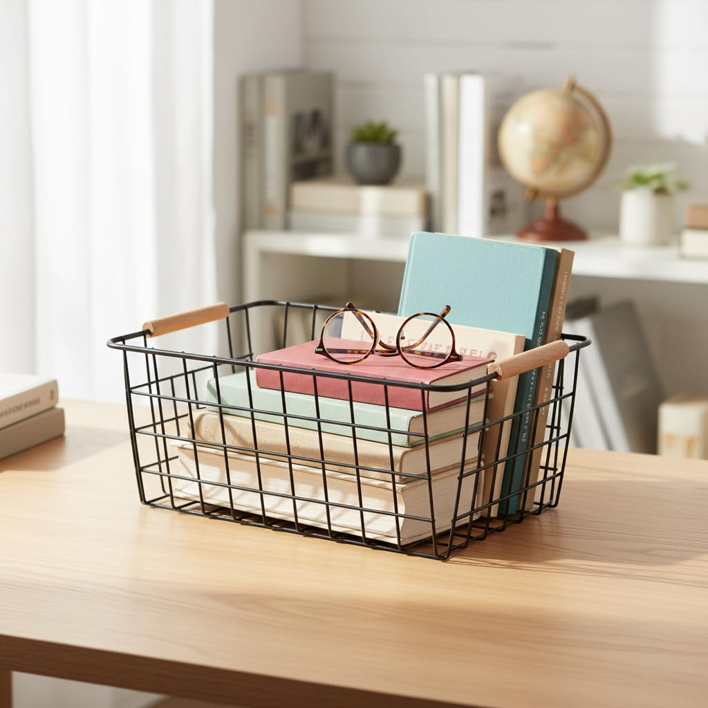 Metal Black Wire Basket