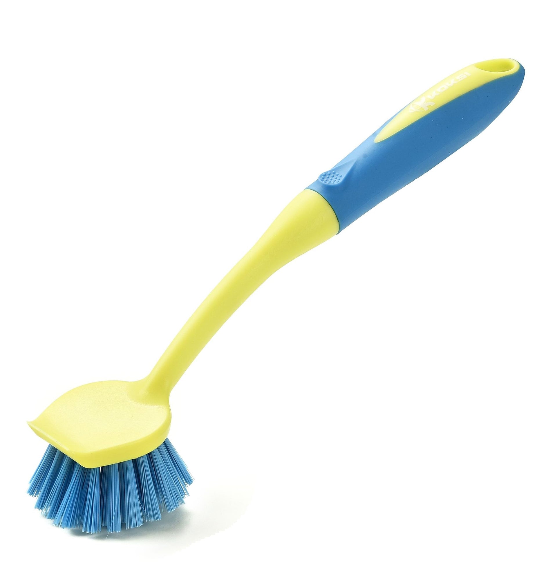Scrub Brush Set for Bathroom Kitchen Bathtub Toilet Deep Cleaning Brush Tools All Purpose Cleaner Sponge Scrubbing Brushes with Ergonomic Handle (4 Count)