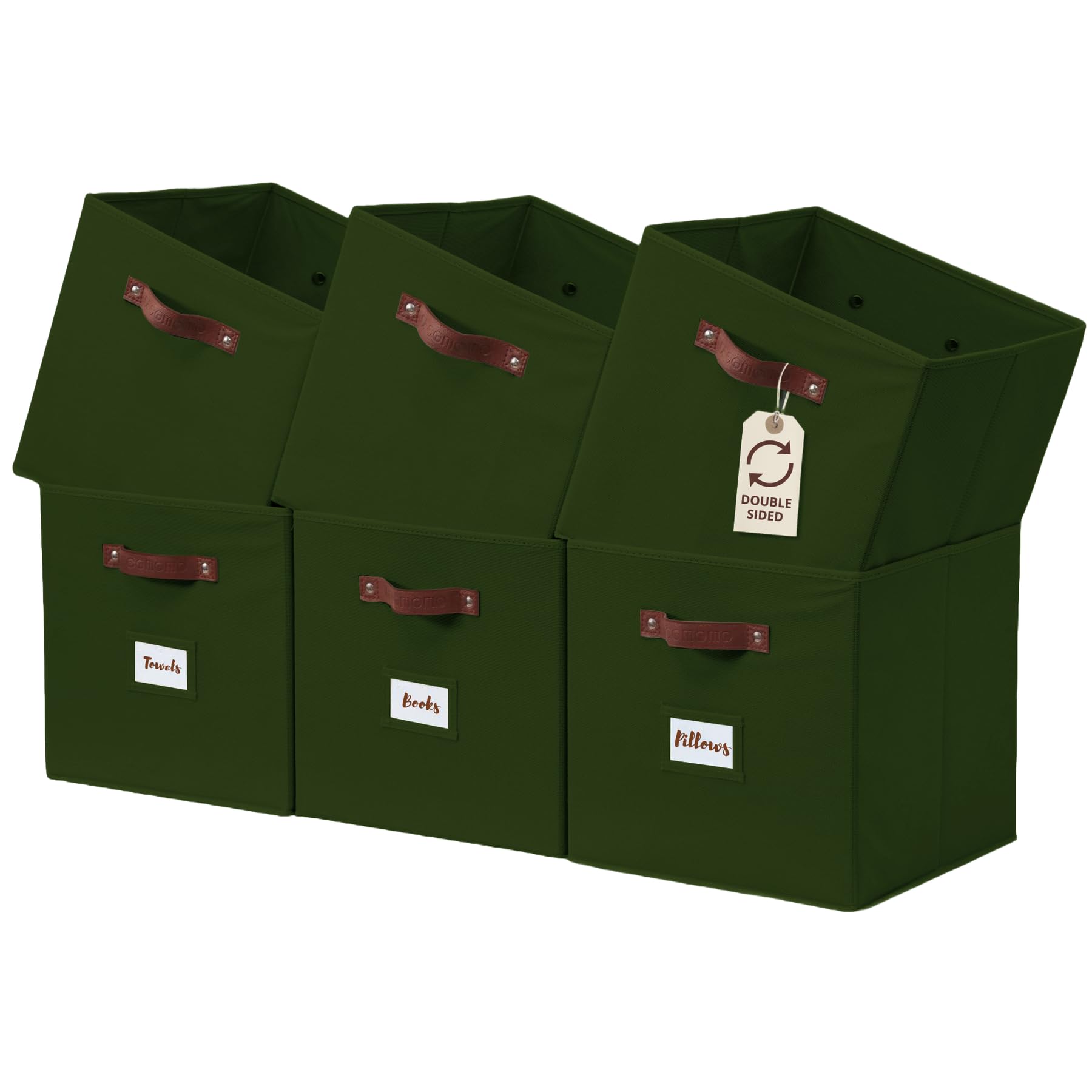 Storage Bins Cube Storage Bin with Labels (6 Count)