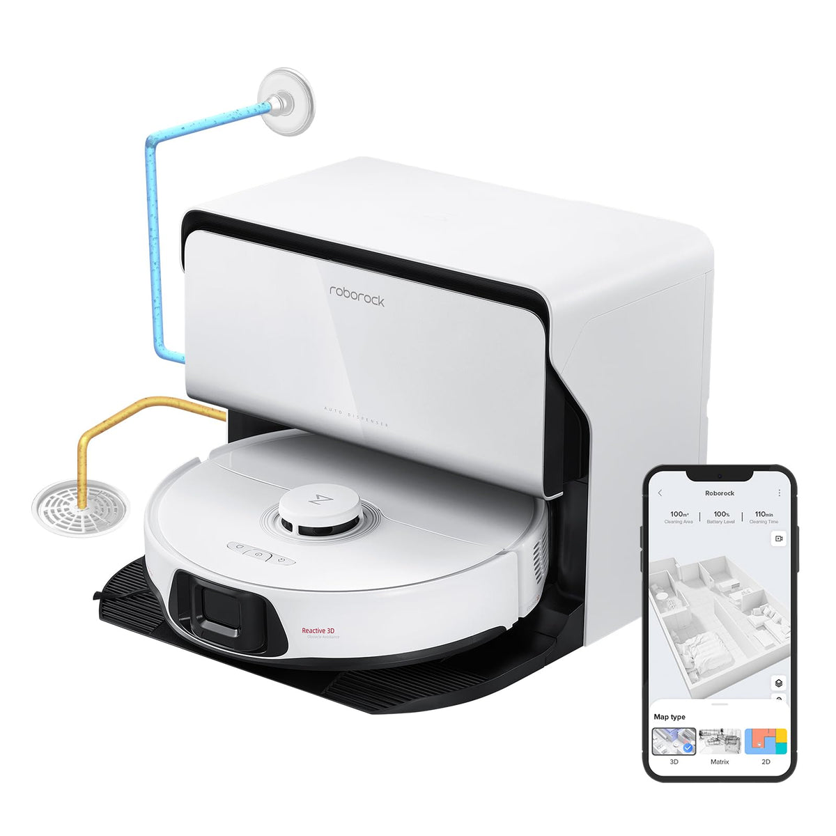 S8 Max Ultra with Refill & Drainage System Robot Vacuum and Mop