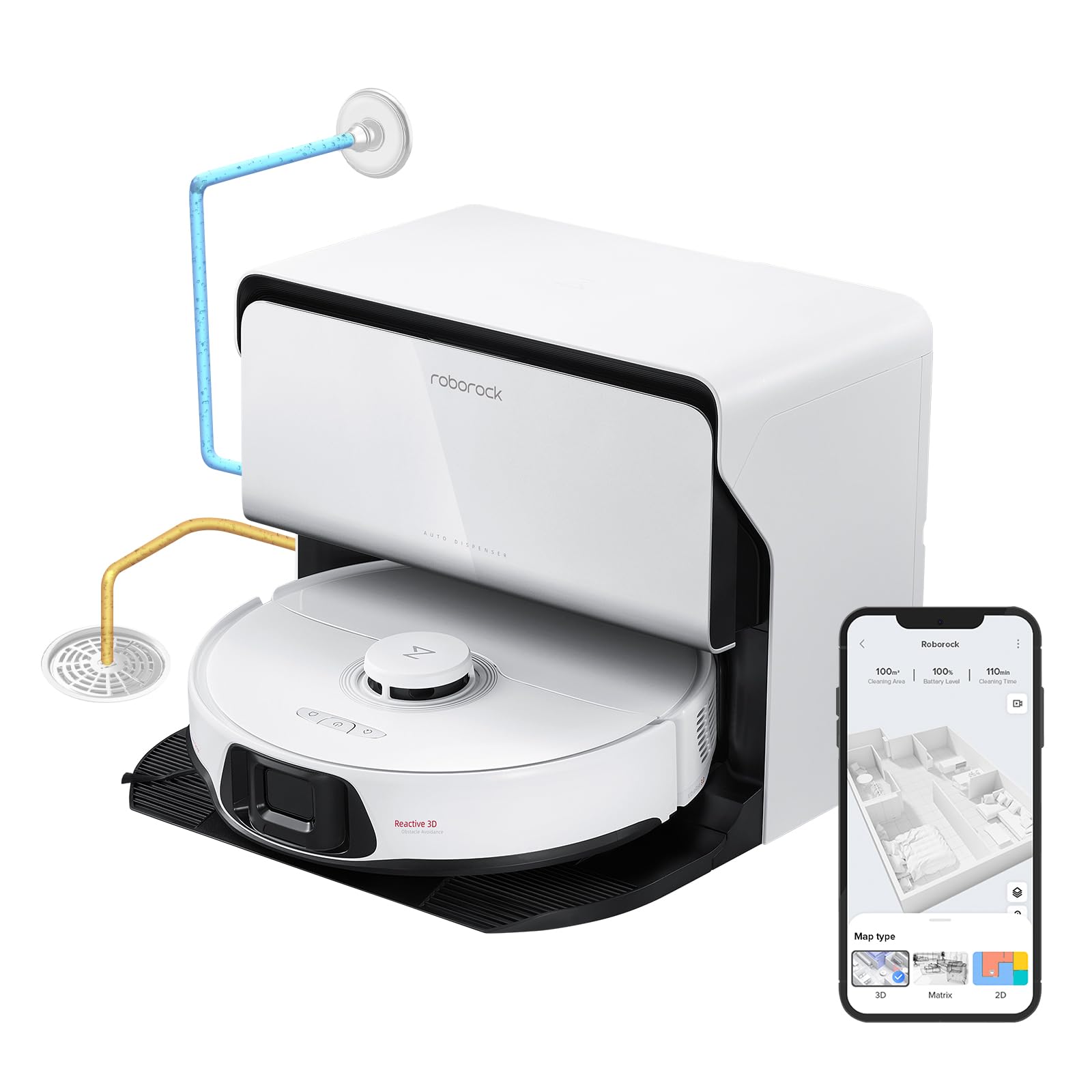 S8 Max Ultra with Refill & Drainage System Robot Vacuum and Mop