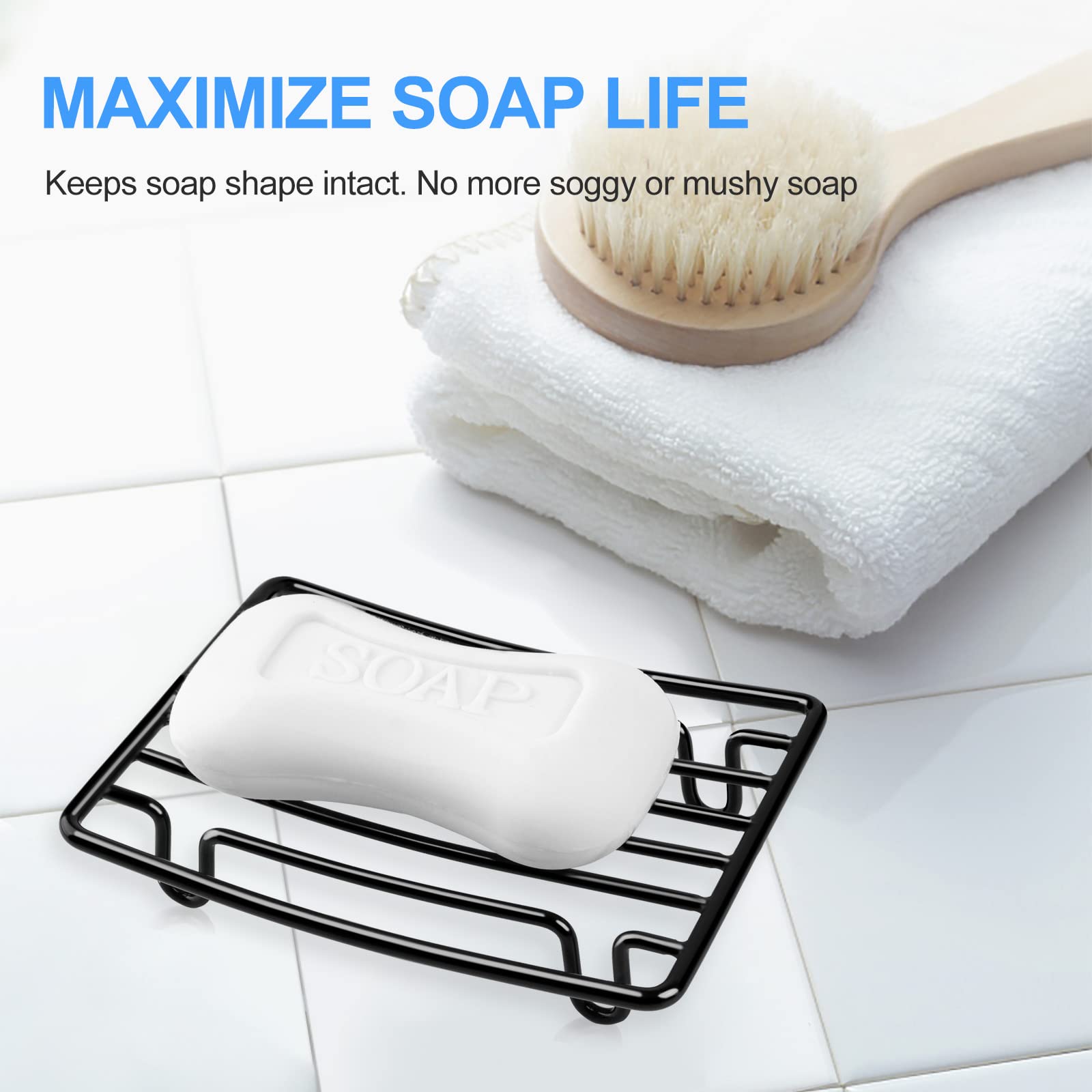 Soap Dish Stainless Steel Bar Soap Holder for Shower Bathroom