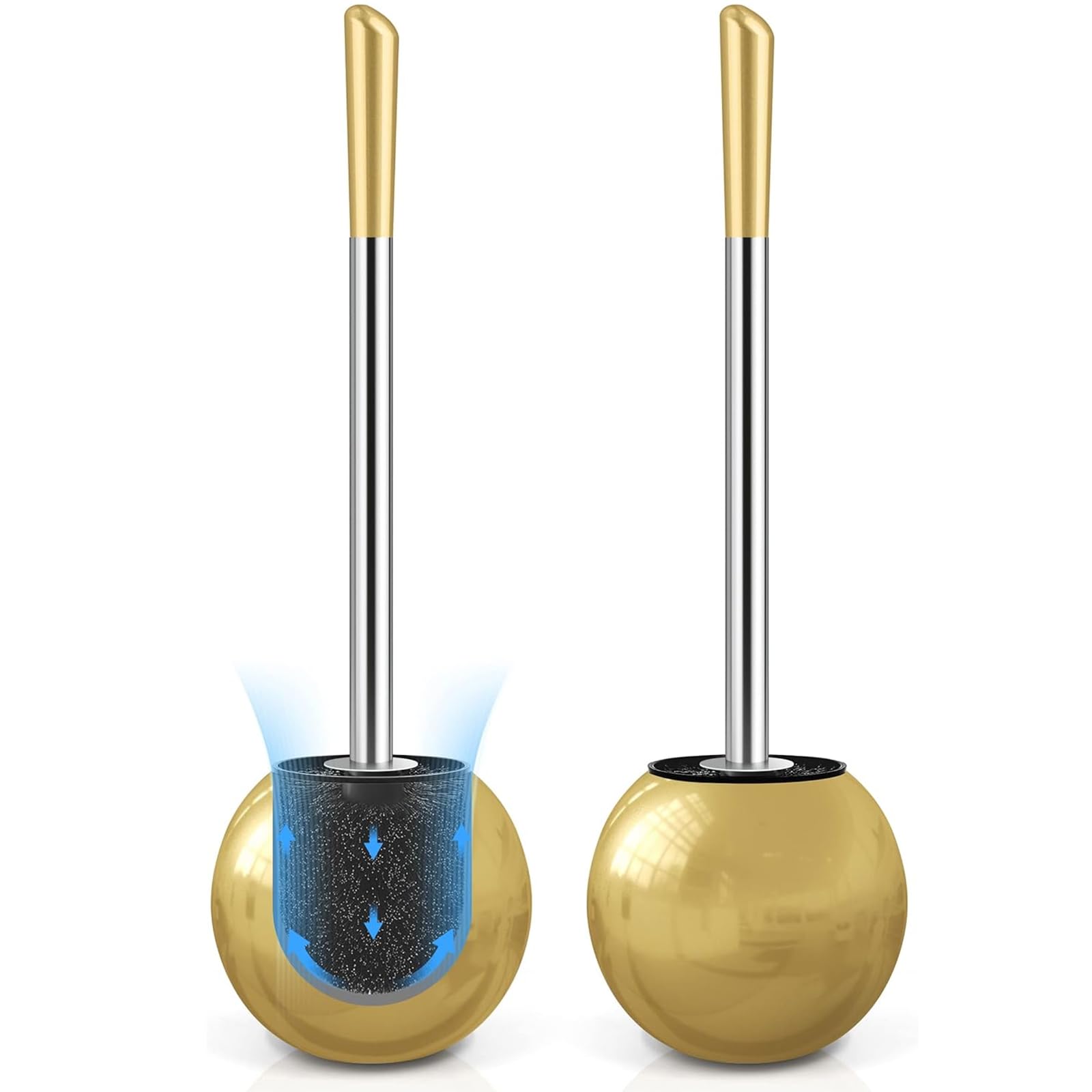 Toilet Brush and Holder 2 Pack (2 Count)