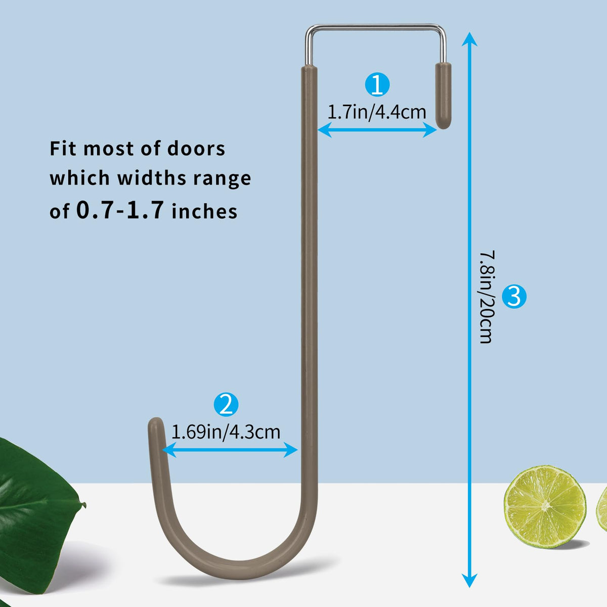 Over the Door Hooks (4 Count)