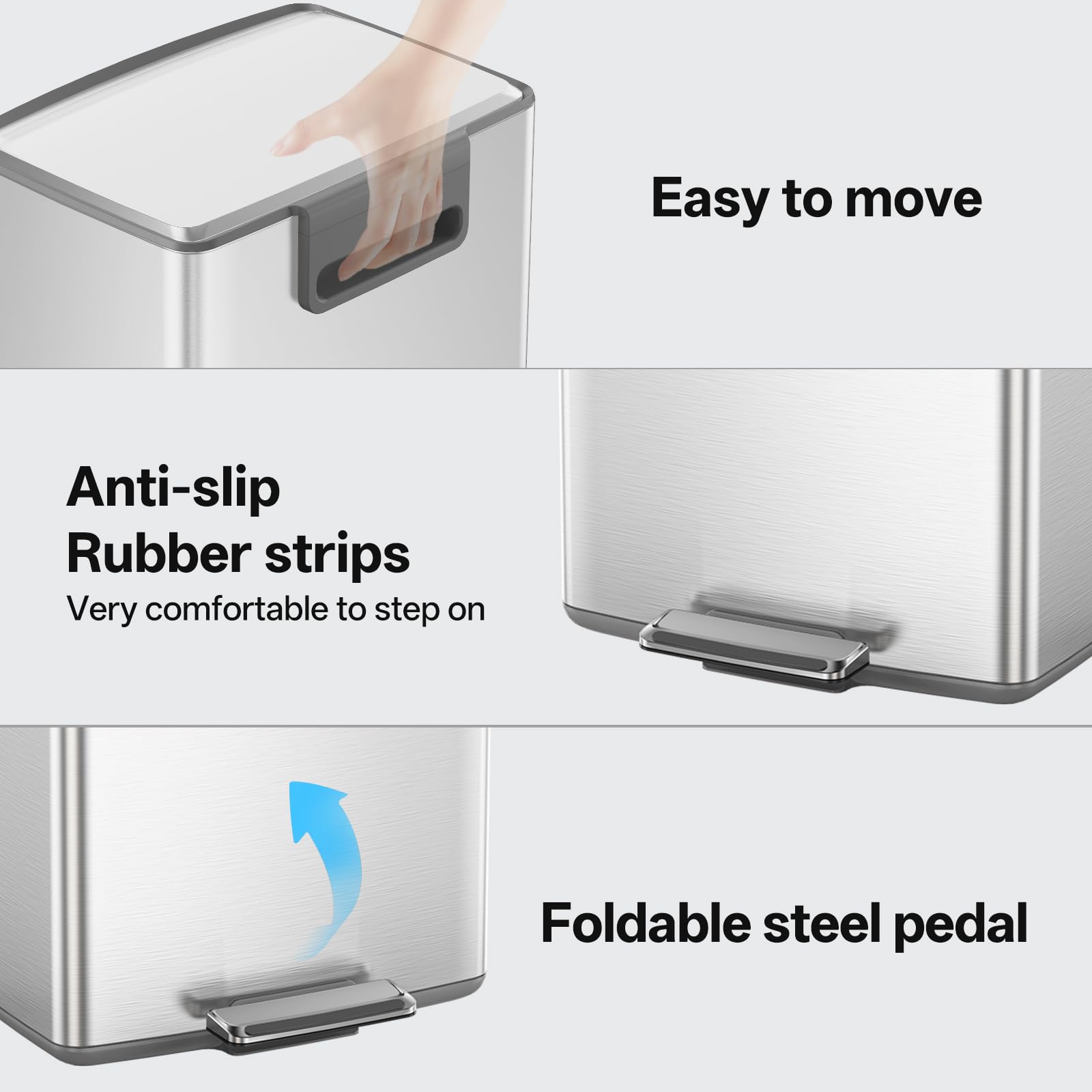 Kitchen Trash Can with Lid