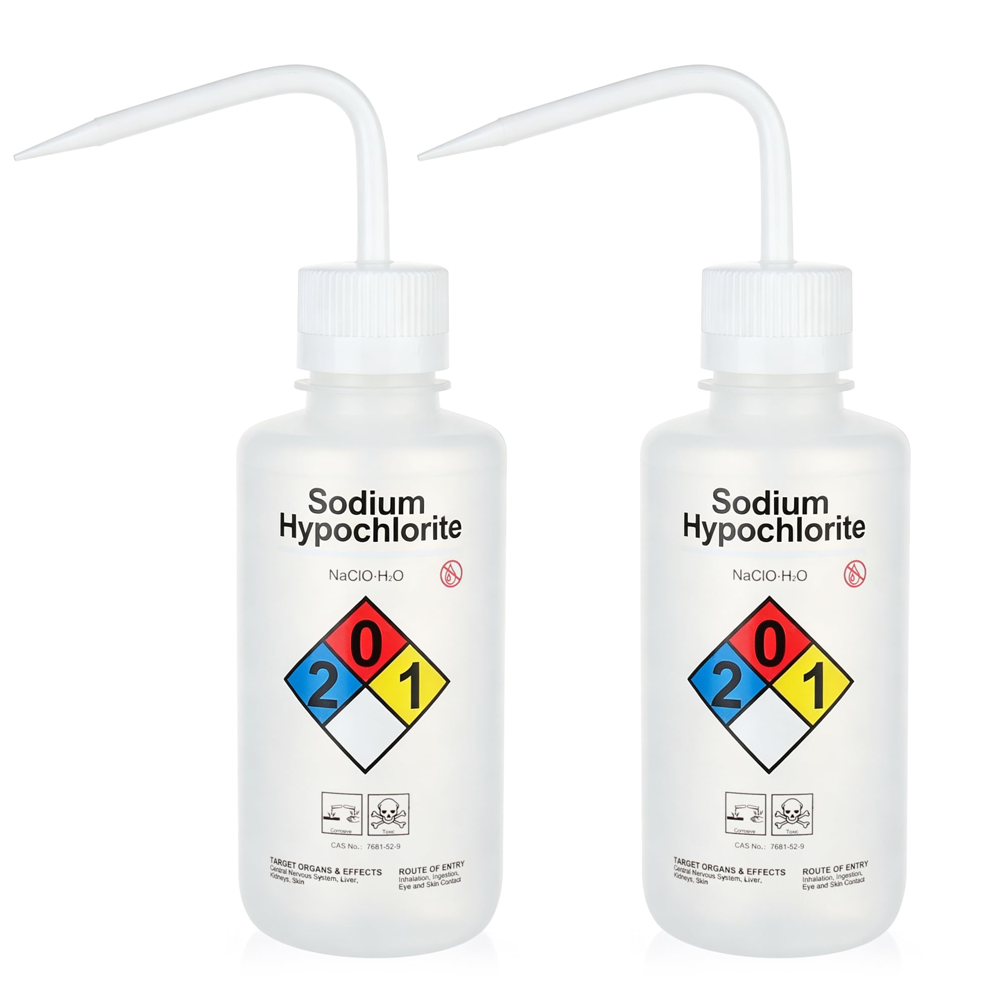 2pcs Self Venting Safety Wash Bottles (2 Count)