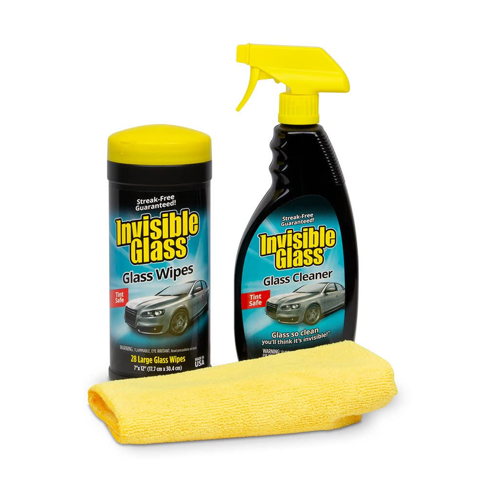 99611 3 Piece Auto Glass Cleaning Kit Includes Premium Glass Cleaner Spray (3 Count)