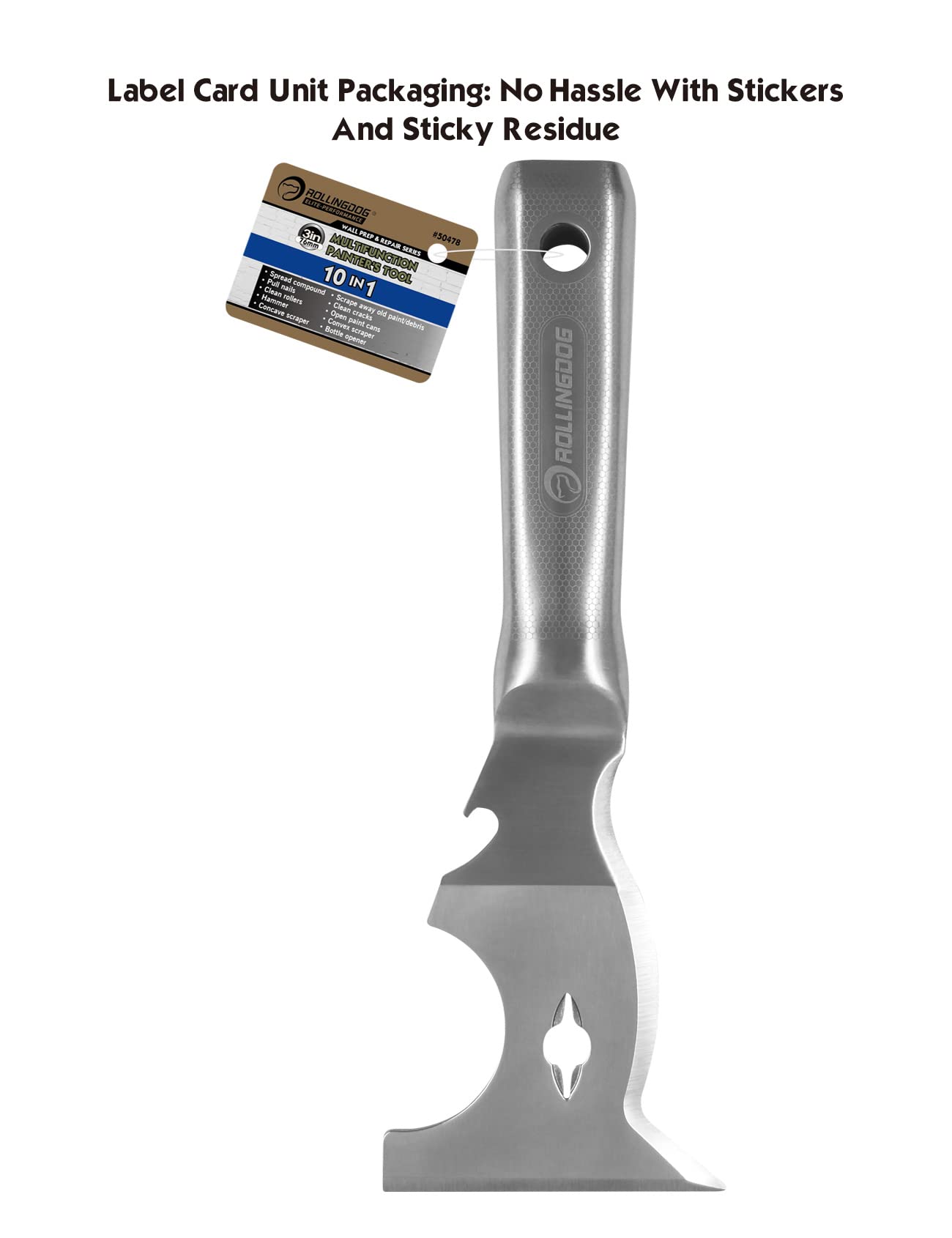 10 in 1 Painter's Tool Mirror Polished One Piece Blade