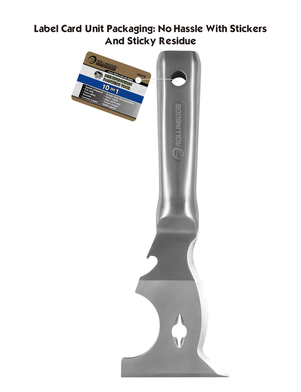 10 in 1 Painter's Tool Mirror Polished One Piece Blade