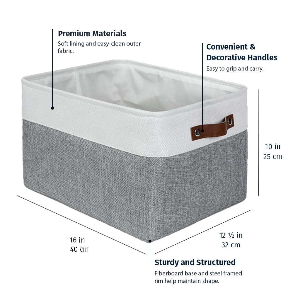 16x12.5in Storage Baskets (3 Count)