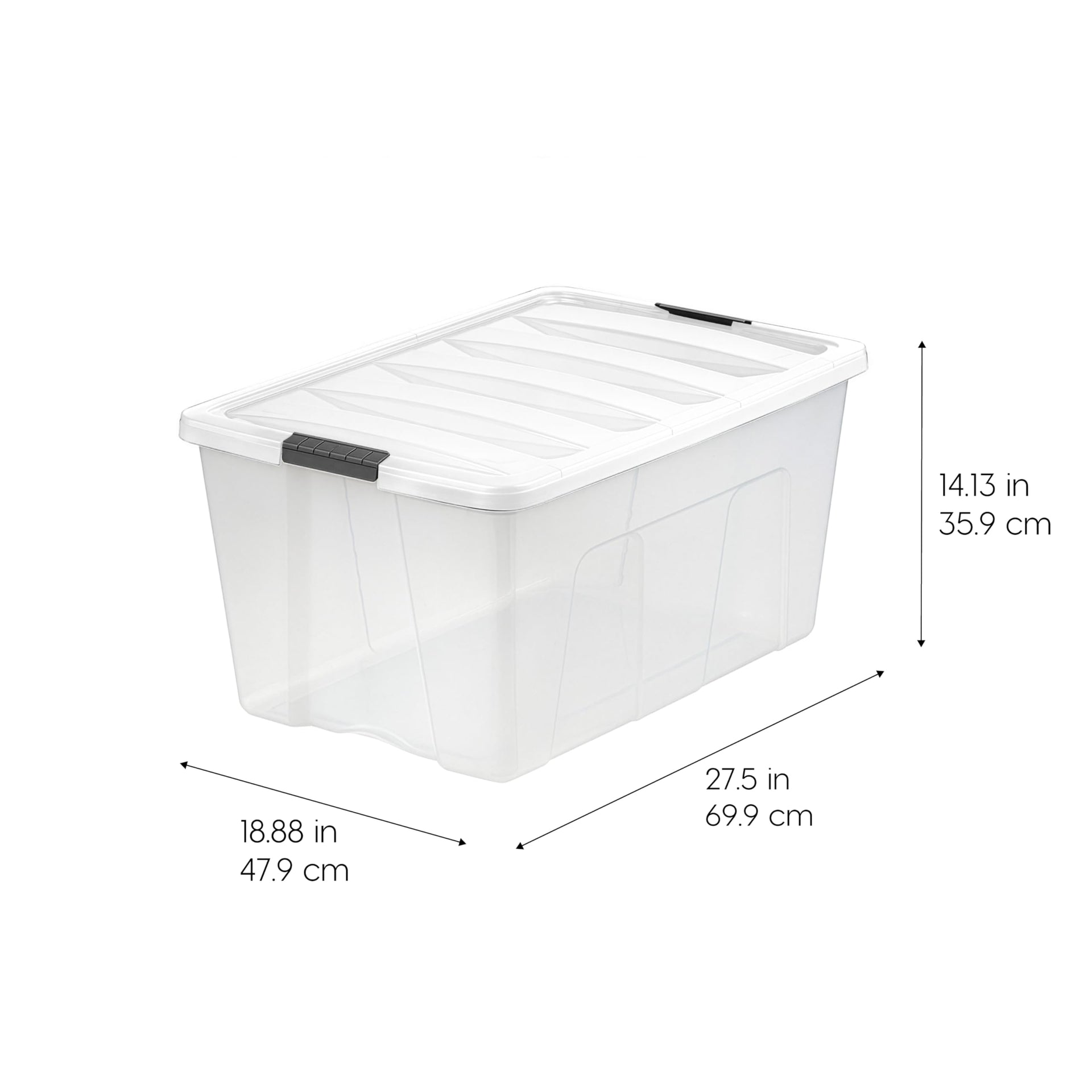 94 Qt Storage Bins with Lids (4 Count)