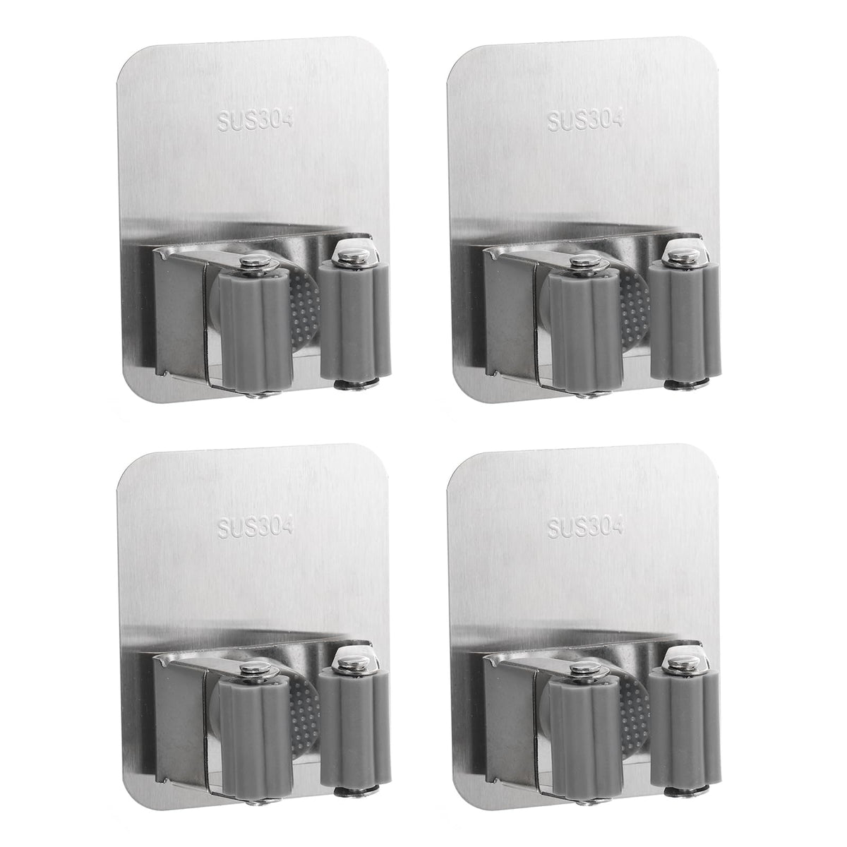4pcs Mop Broom Holder Wall Mount