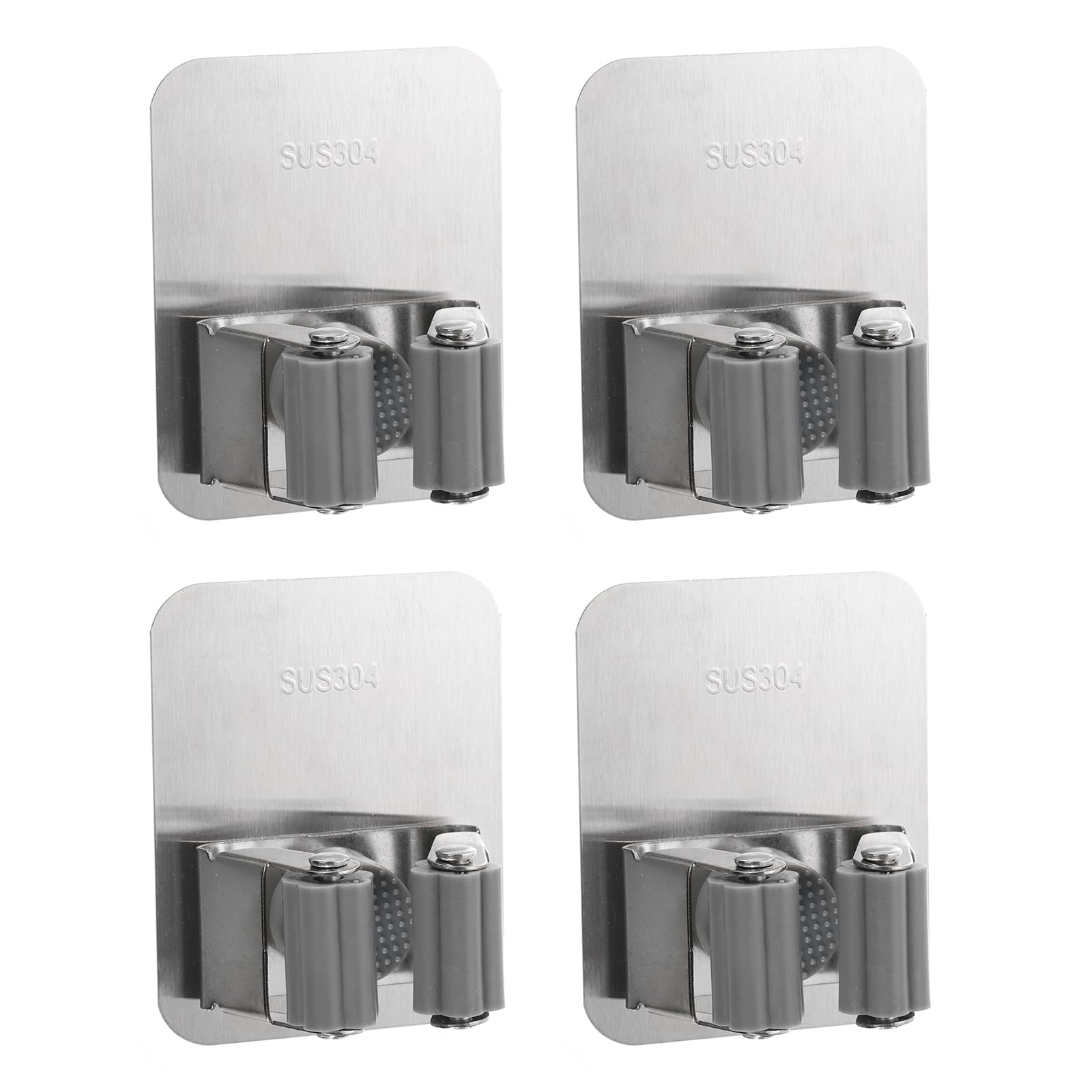 4pcs Mop Broom Holder Wall Mount