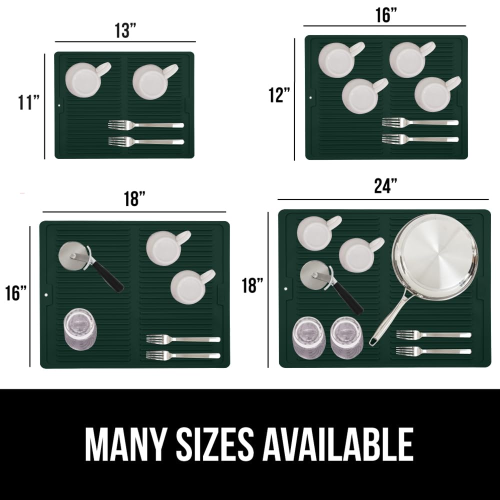 100% BPA Free Silicone Dish Drying Mat for Kitchen Counter