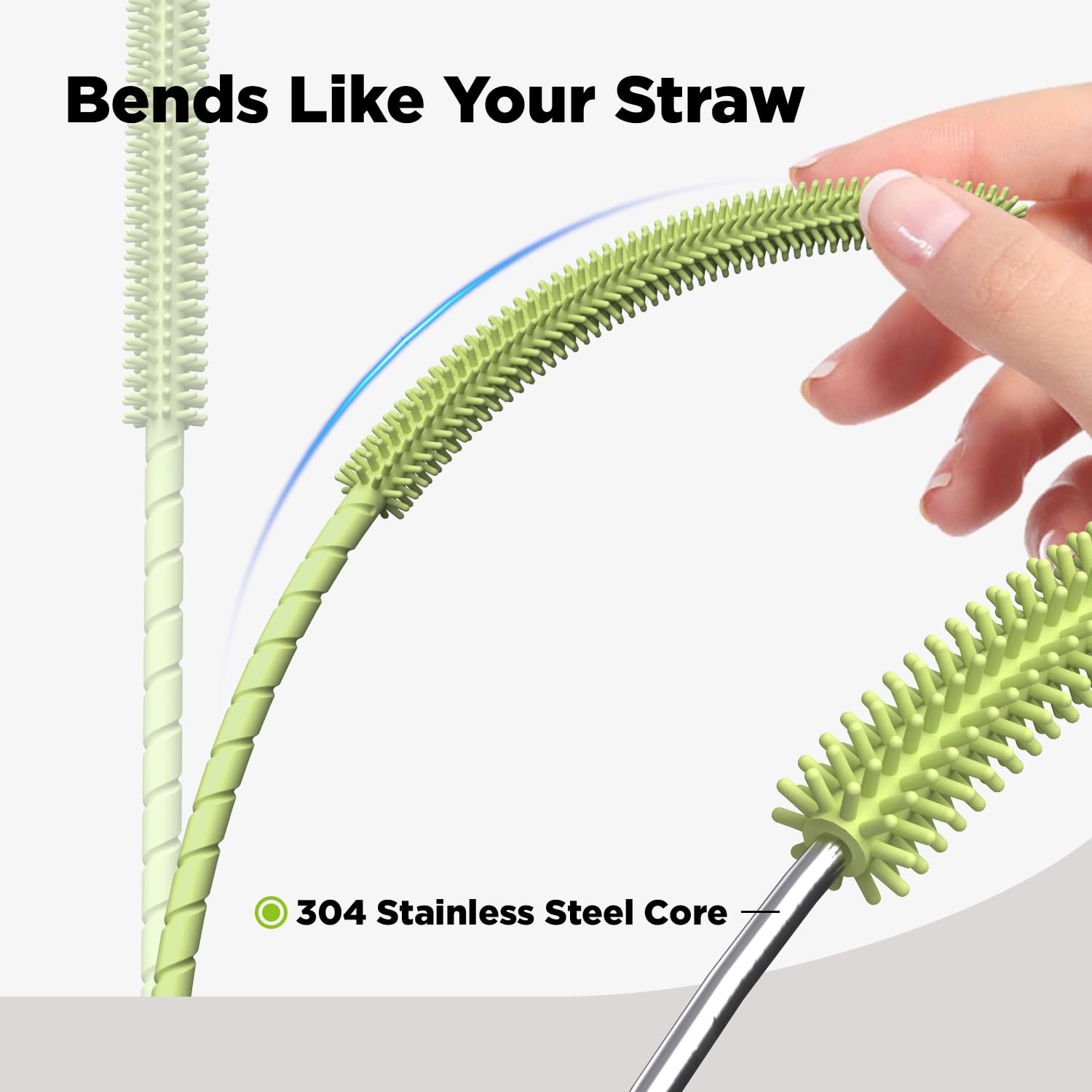 Silicone Straw Cleaner Brush (2 Count)