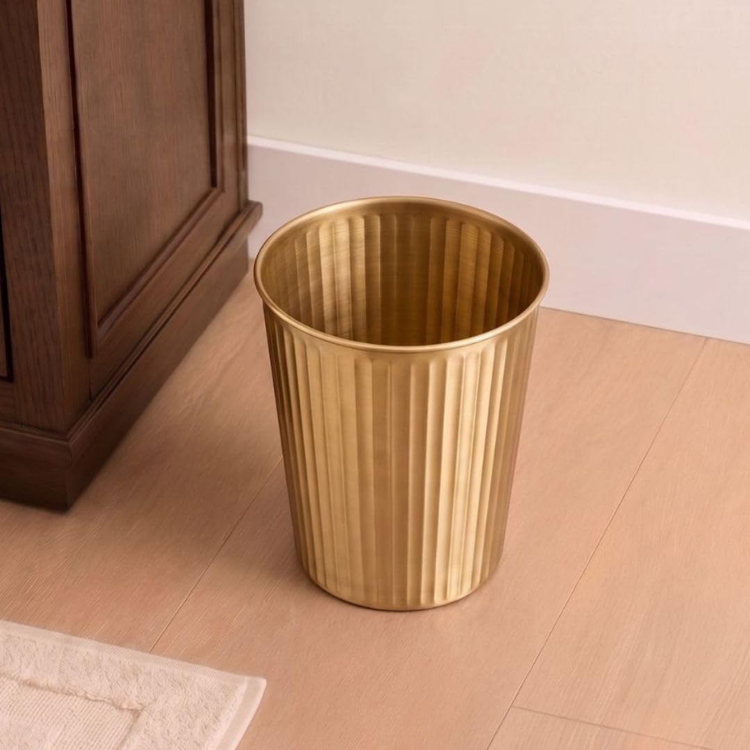 Metal Bathroom Trash Can