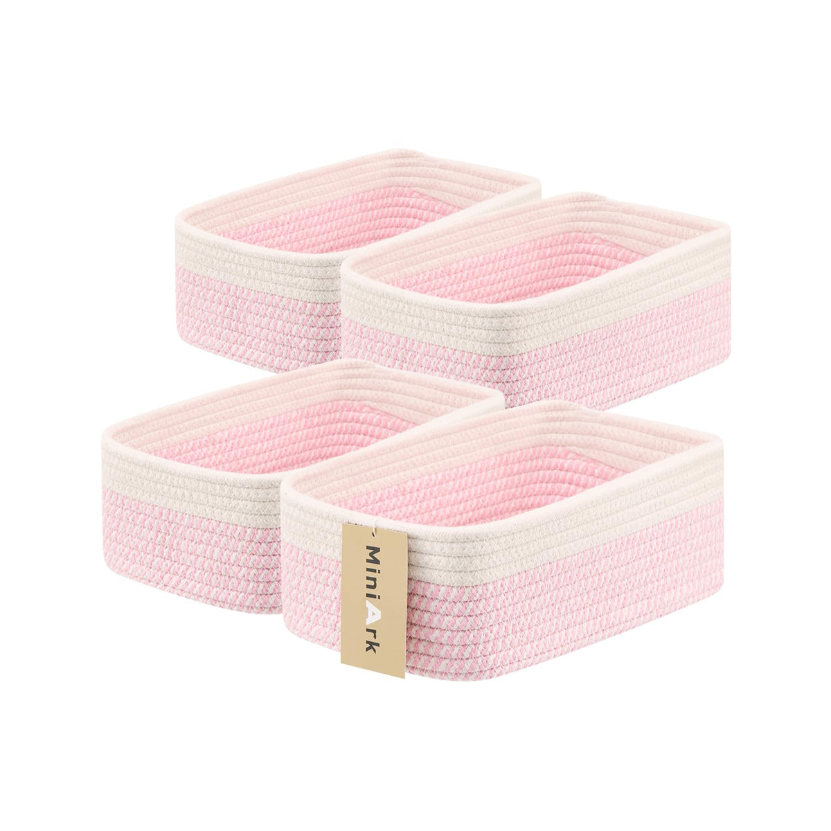 Small Storage Baskets for Organizing (4 Count)