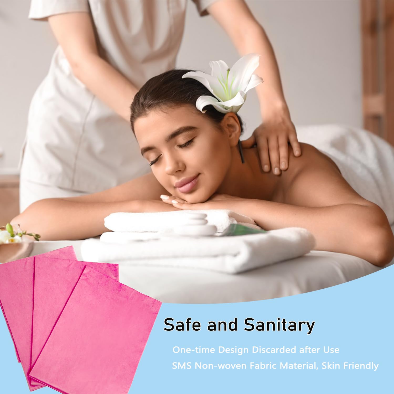 100Pcs Disposable Massage Table Sheets 31" x 71" Non