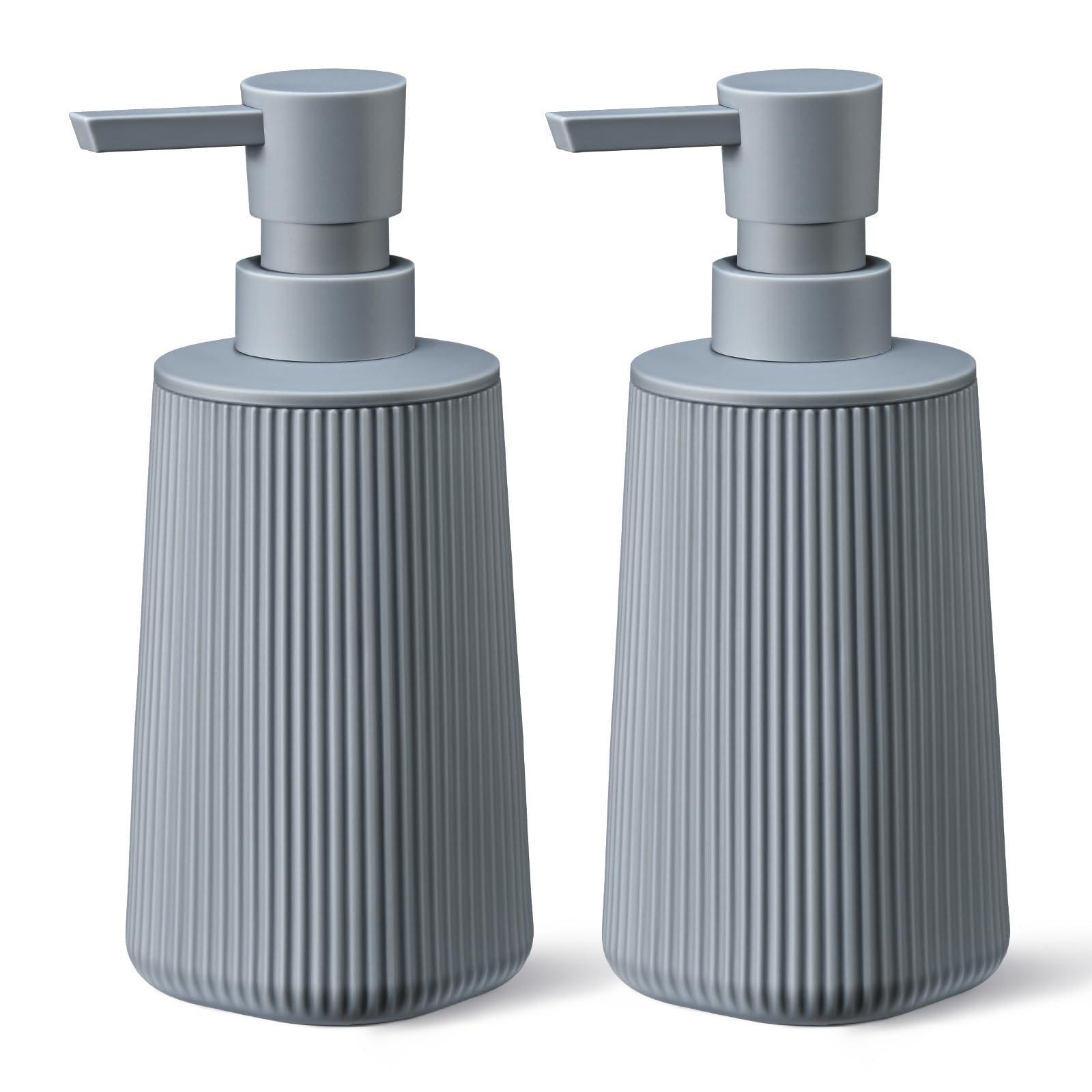 Gray 2 Pack Hand Soap Dispensers Set (2 Count)