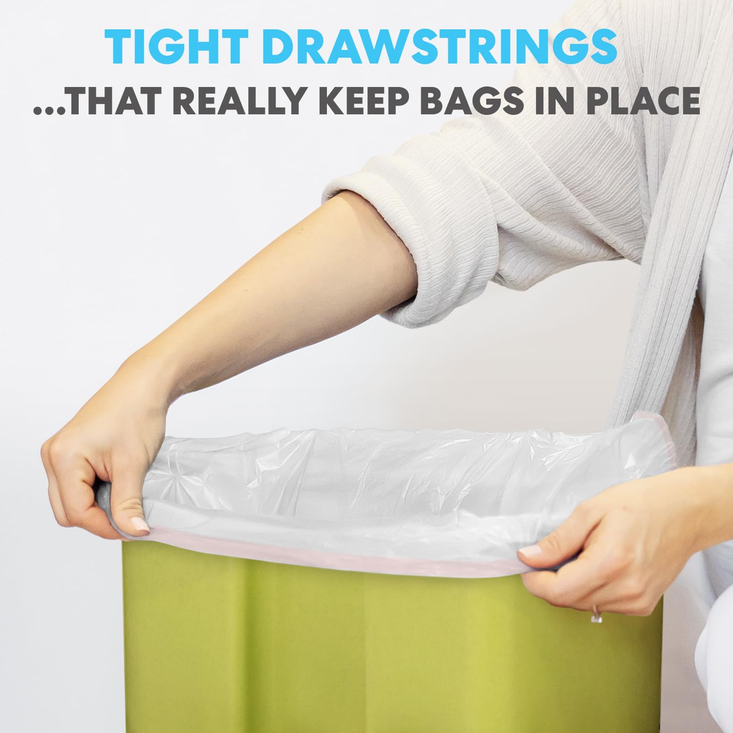 8 Gallon Drawstring Trash Bags (120 Count)
