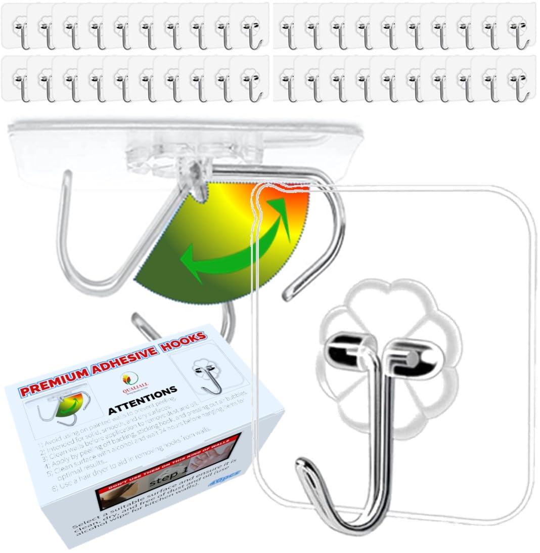 Adhesive Hooks (40 Count)