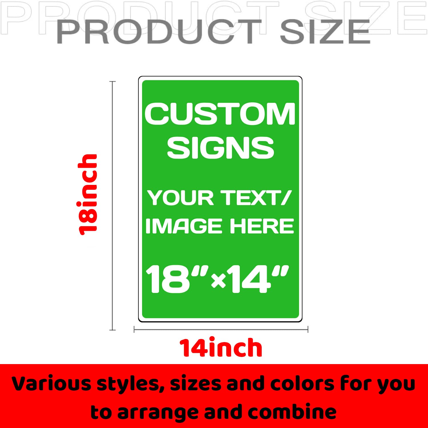 Personalized Aluminum Weatherproof Metal Signs