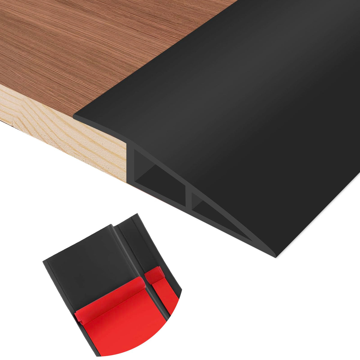 Floor Transition Strip Self Adhesive Vinyl Door Threshold Strip (6.6 Foot)
