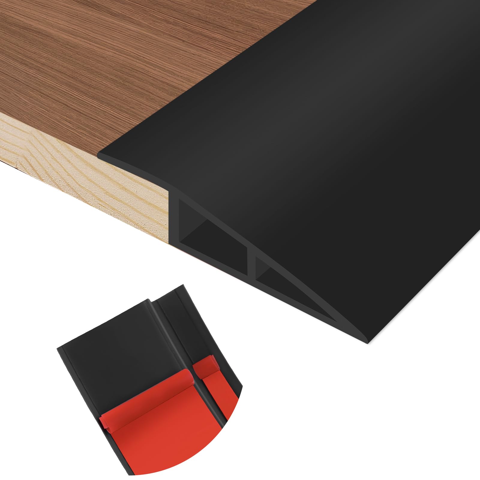 Floor Transition Strip Self Adhesive Vinyl Door Threshold Strip (10 Foot)