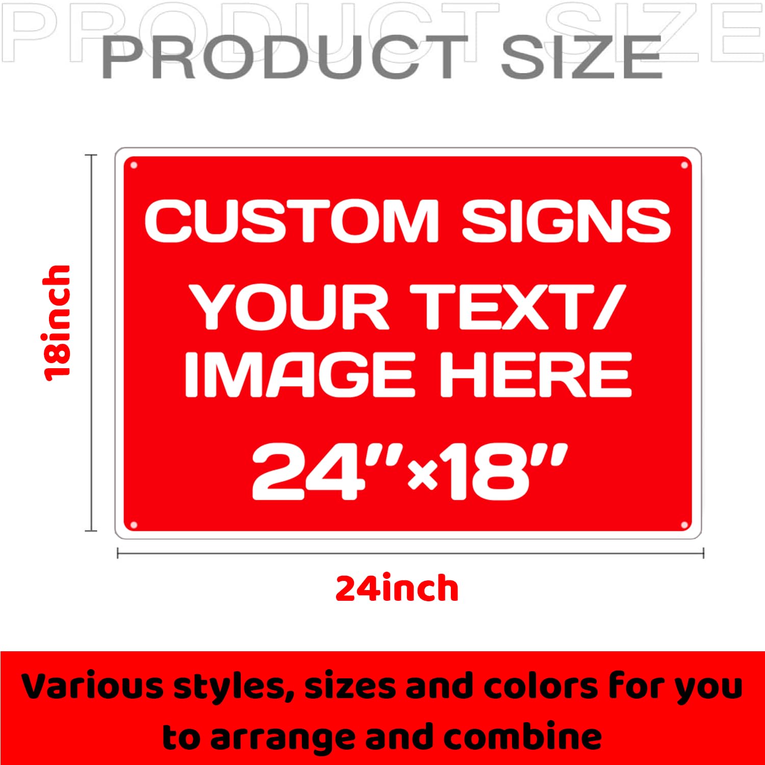 Personalized Aluminum Weatherproof Metal Signs