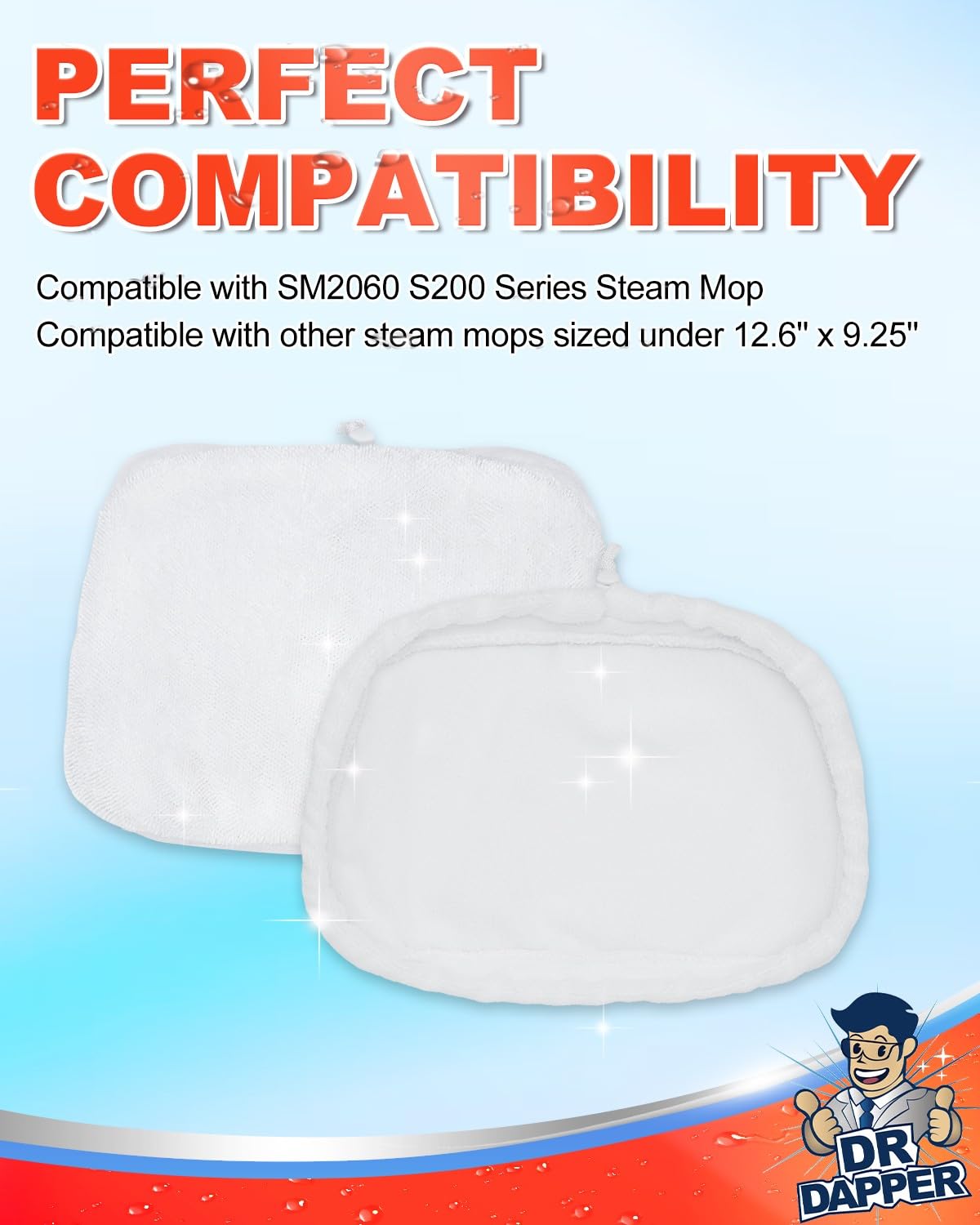 2Pcs Steam Pads Compatible with SM2060 (2 Count)