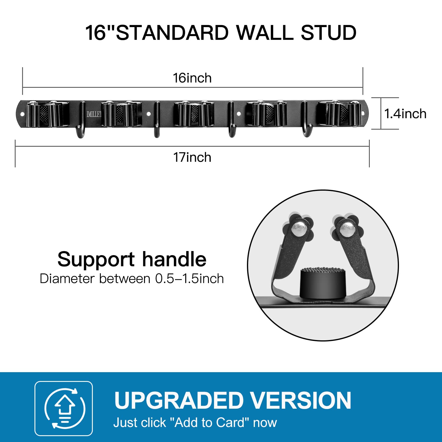 Broom Holder Wall Mount