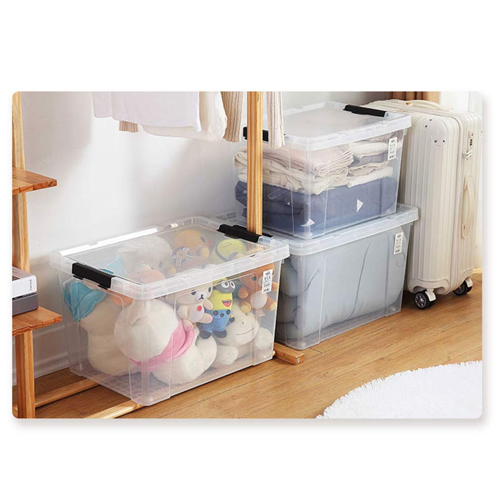 34 Quart Clear Lidded Container Tote (4 Count)